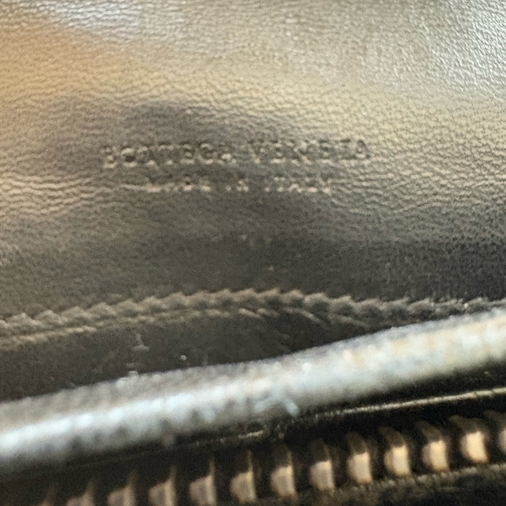 Bottega Veneta Intrecciato Leather Flap Wallet dark navy Wallet-unique - Picture 9 of 13